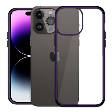 iPhone 14 Pro Back Cover Case | Ice Crystal - Matte Purple