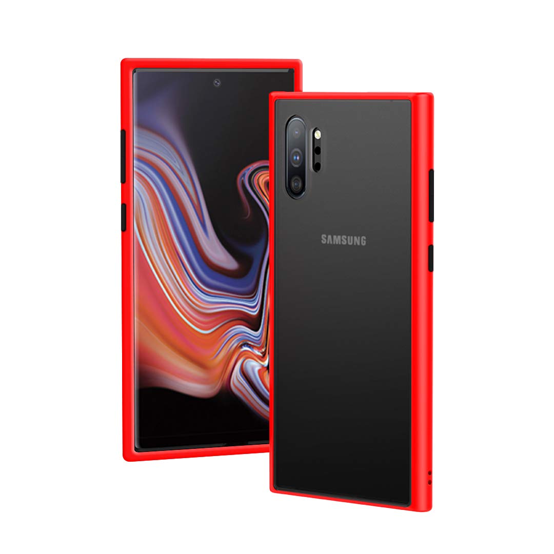 Samsung Note 10 Plus Back Cover Case Frosted RED - Main Image