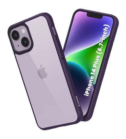 iPhone 14 Plus Back Cover Case | Ice Crystal - Matte Purple