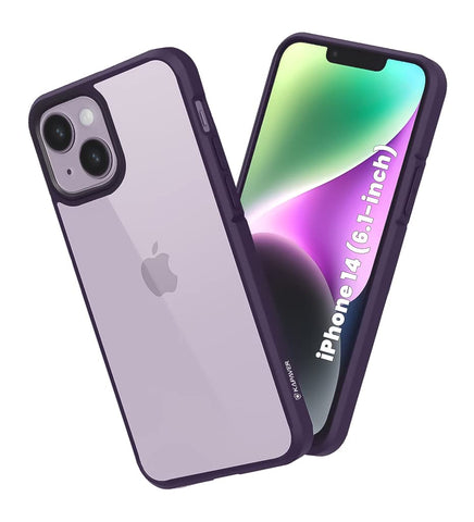 iPhone 14 Back Cover Case | Ice Crystal - Matte Purple