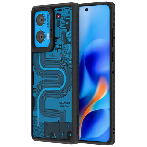 Motorola G96 5G Back Cover Case | Impulse - CyBer-i Edition - Black (01)