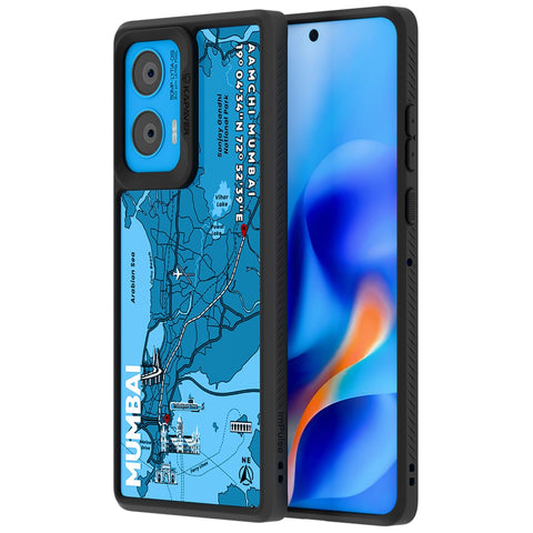 Motorola G96 5G Back Cover Case | GPS Edition (Mumbai) Impulse - Black