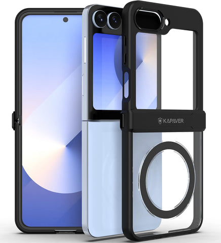 Samsung Galaxy Z Flip 7 FE Back Cover Case | Hinge Mag X - Black
