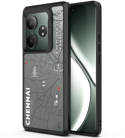 Realme GT 6 / GT 6T Back Cover Case | GPS Edition (Namma-Chennai) Impulse - Black
