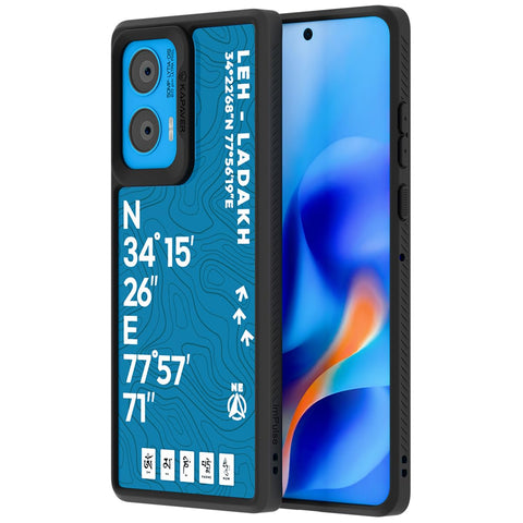 Motorola G96 Back Cover Case | GPS Edition (Leh-Ladakh) Impulse - Black