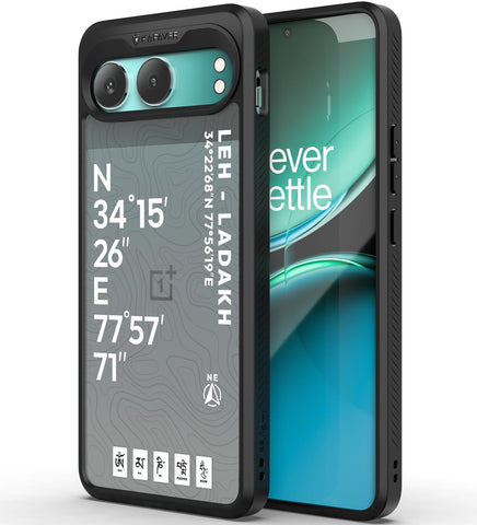OnePlus Nord 4 Back Cover Case | GPS Edition (Leh-Ladakh) Impulse - Black