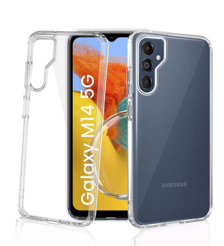 Samsung Galaxy M14 5G Back Cover Case | Frosted - Crystal Clear