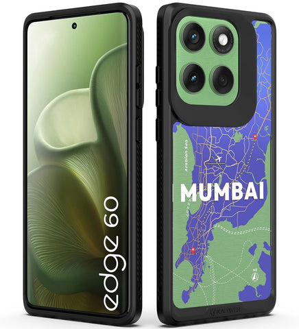Motorola Edge 60 Back Cover Case | GPS Edition (Mumbai) Impulse - Black