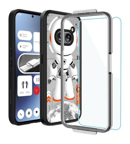 Nothing Phone 2a Plus / Nothing Phone 2a 5G Back Cover Case With Glass | Impulse - Astro Big Eyes Black