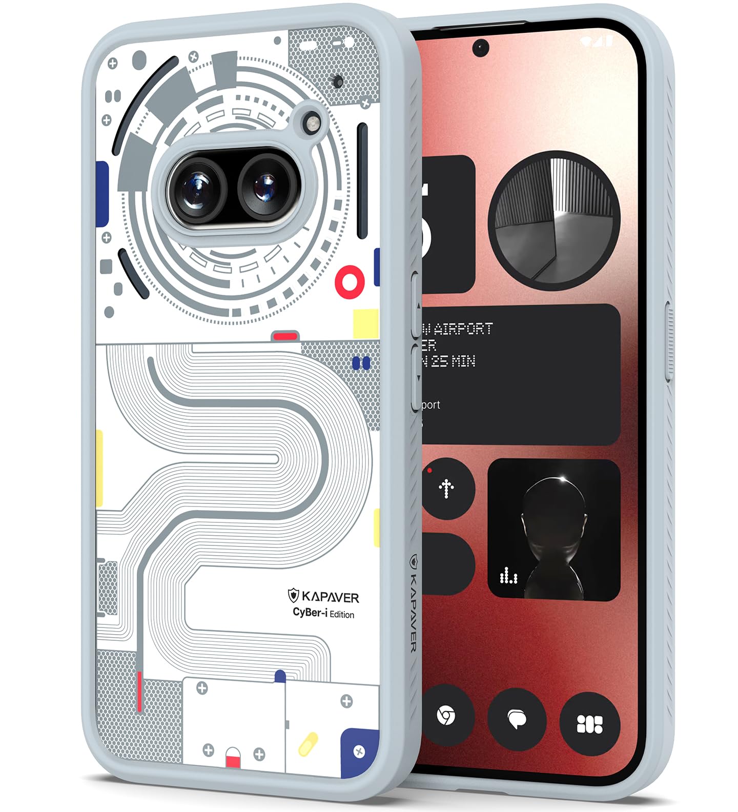 Best Nothing Phone 2a Back Cover Case CyBeri Community Edition Gray