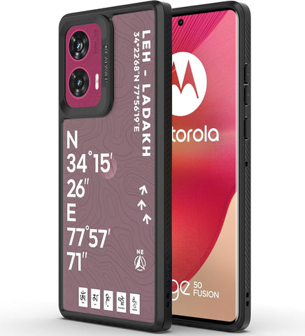 Motorola Edge 50 Fusion Back Cover Case | GPS Edition (Leh-Ladakh) Impulse - Black