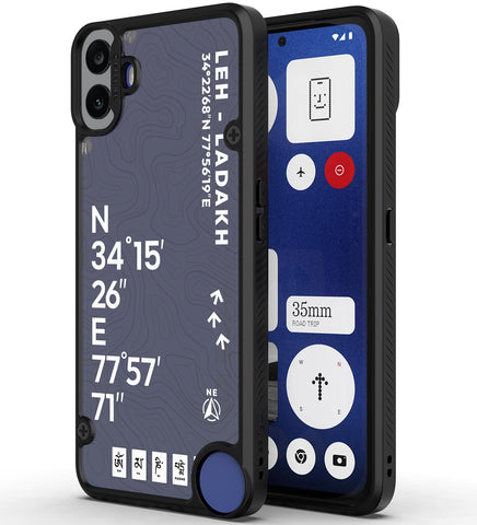 (Refurbished) CMF Phone 1 By NOTHING Back Cover Case | GPS Edition (Leh-Ladakh) Impulse - Black