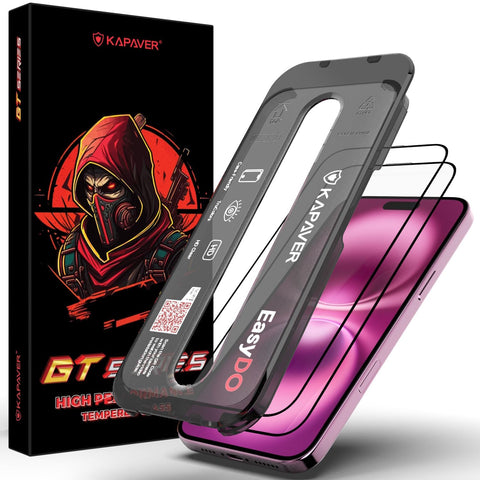 iPhone 17 Pro Easy DO Tempered Glass Screen Protector Guard | GT Series (Clear) - 3 Pack