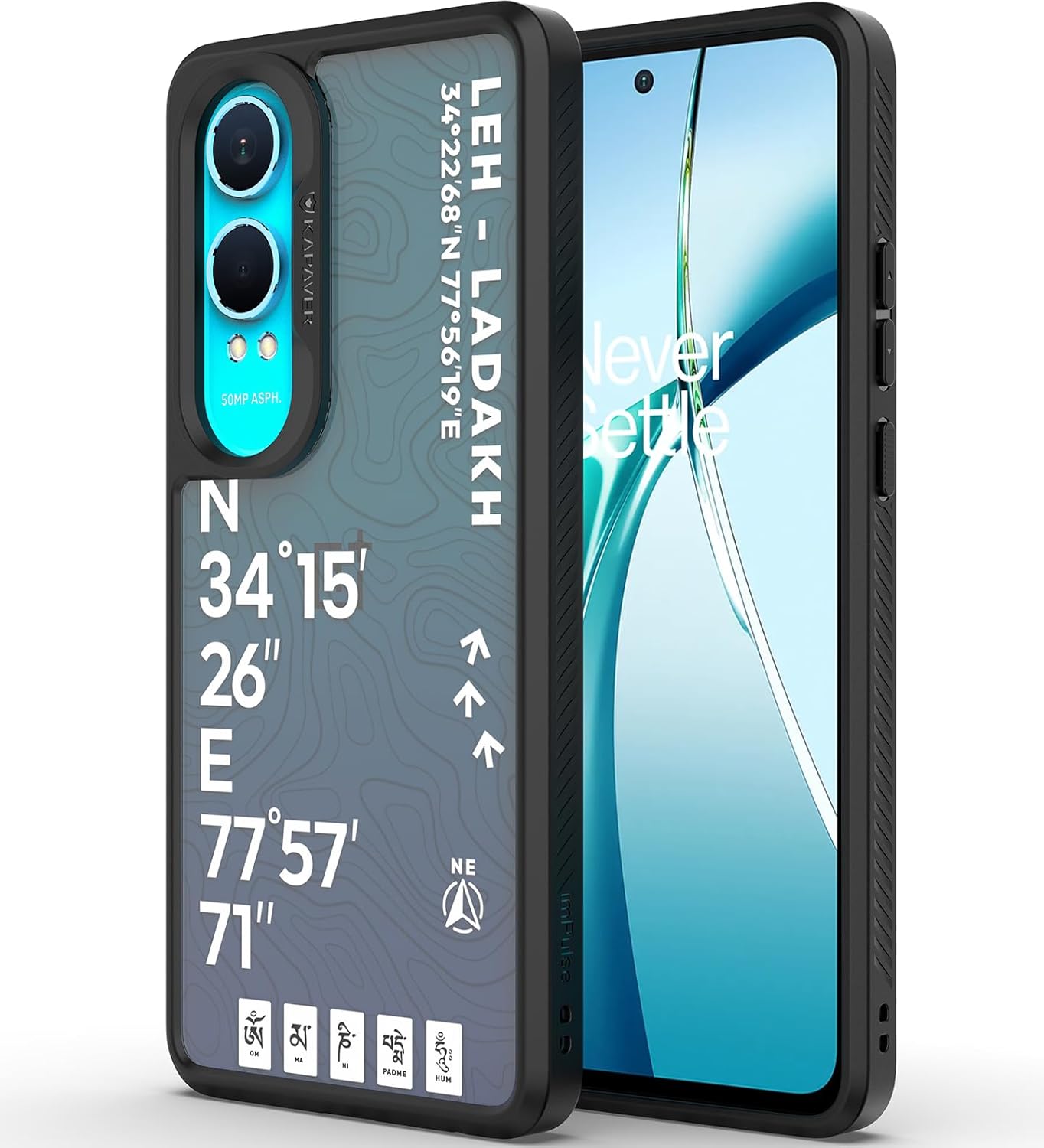 OnePlus Nord CE Lite 5G Back Cover Case GPS Edition (Leh-Ladakh) Impulse Black