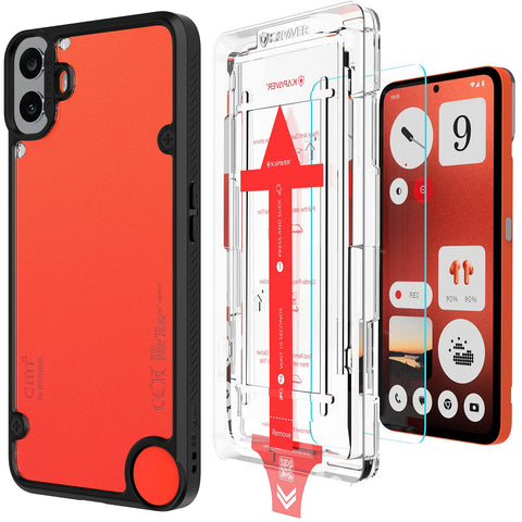 CMF Phone 1 By NOTHING Back Cover Case With Glass | Impulse - Clear Case with Glass