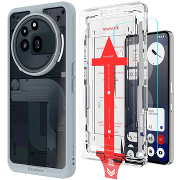 Nothing Phone 3a Pro Back Cover Case With Glass | Impulse - Gray