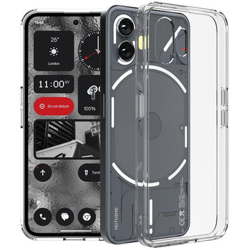 Nothing Phone 2 (FOSO) Back Cover Case } Crystal - Clear