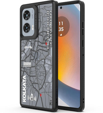 Motorola G85 5G Back Cover Case | GPS Edition (Kolkata) Impulse - Black