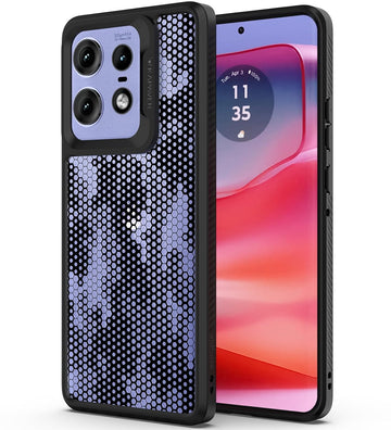 Moto Edge 50 Pro Back Cover Case | Impulse - Black (Honeycomb)