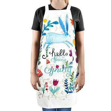 Sleeveless Strap Apron with Pocket (FABKUC ) Men and Women Cooking Kit Accessories (FLRRABIT)