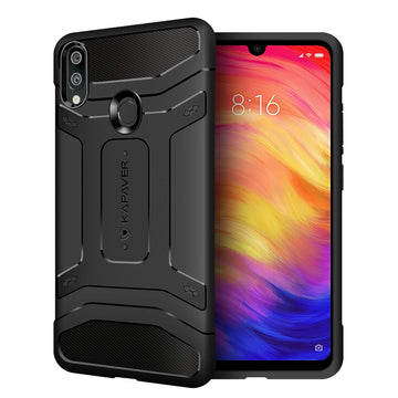 Redmi Note 7 / Redmi Note 7 Pro Back Cover Case | Rugged - Black