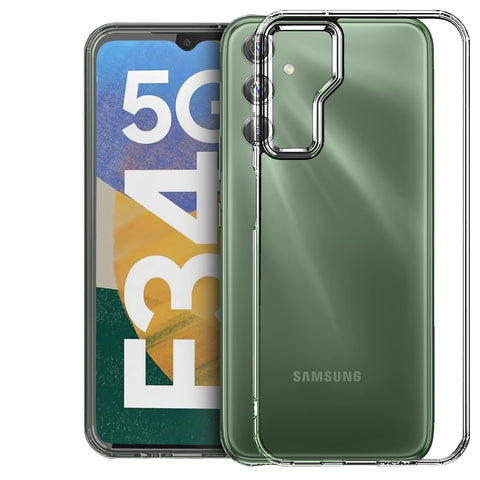 Samsung Galaxy F34 5G Back Cover Case | Frosted - Crystal Clear