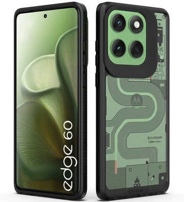 Motorola Edge 60 Back Cover Case | CyBer-i Edition - Black (01)