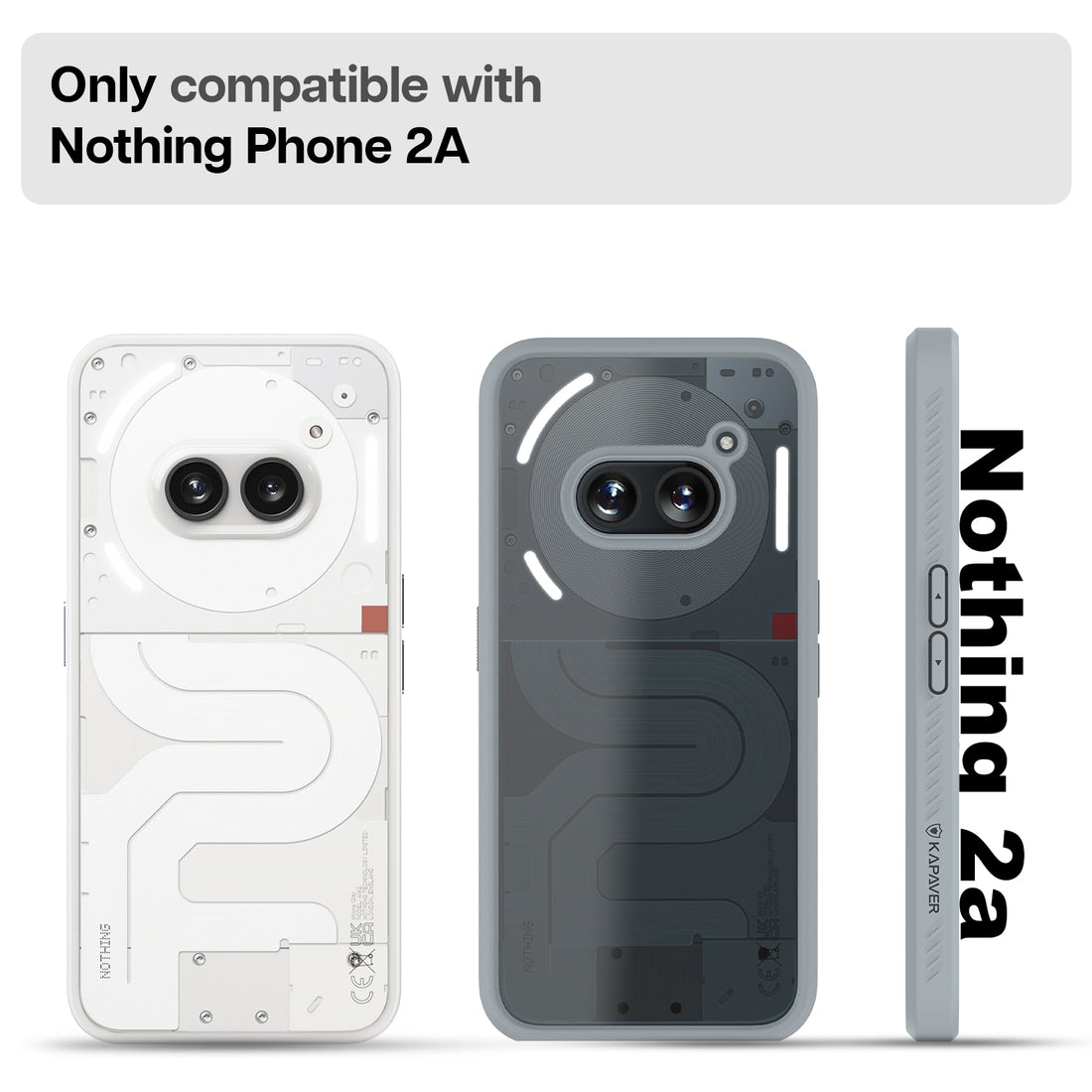Nothing Phone 2a Back Cover Case | Impulse - Gray