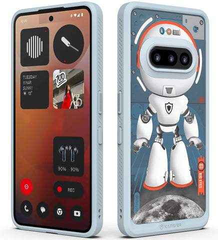 Nothing Phone 3a Back Cover Case | Impulse (Astro Big Eyes) - Gray