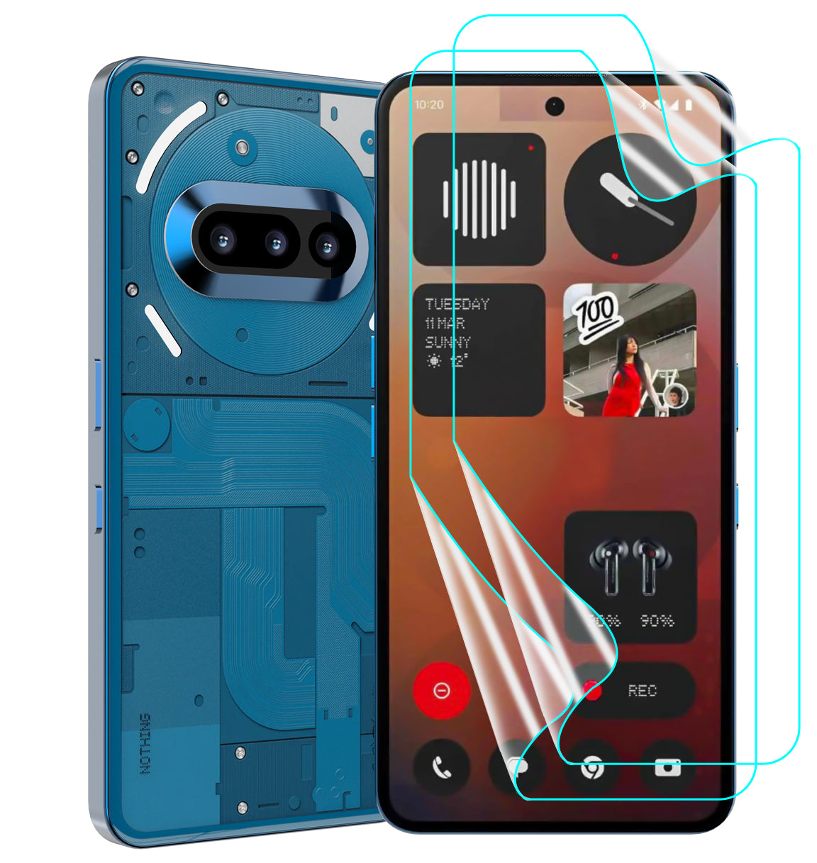 Nothing Phone 3a Screen Protector Guard [Clear] Easy Do Film Pac