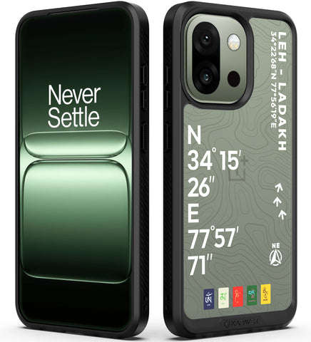 OnePlus 13S Back Cover Case | GPS Edition (Leh-Ladakh) Impulse - Black