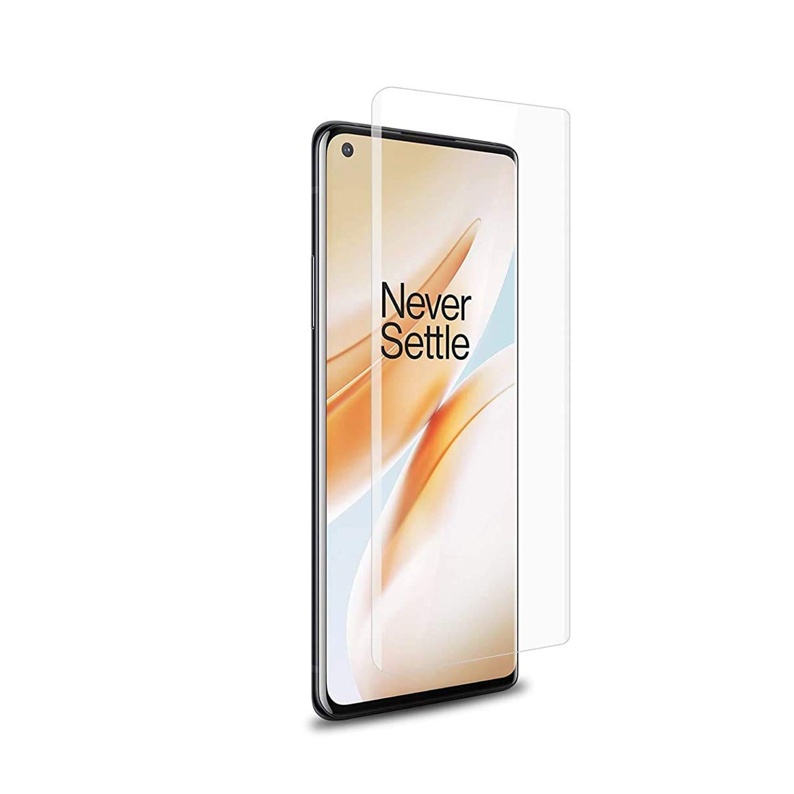 thumbnail image 2 of For OnePlus 8 Tempered Glass Screen Protector (3-Pack) - Full Cover, HD Clear & Case Friendly 2 of 5