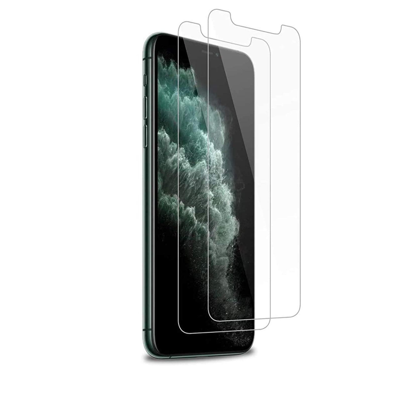 2-Pack Tempered Glass Screen Protector – For IPhone 11/Pro/Max/X/XR/XS/Max – 9H Hardness