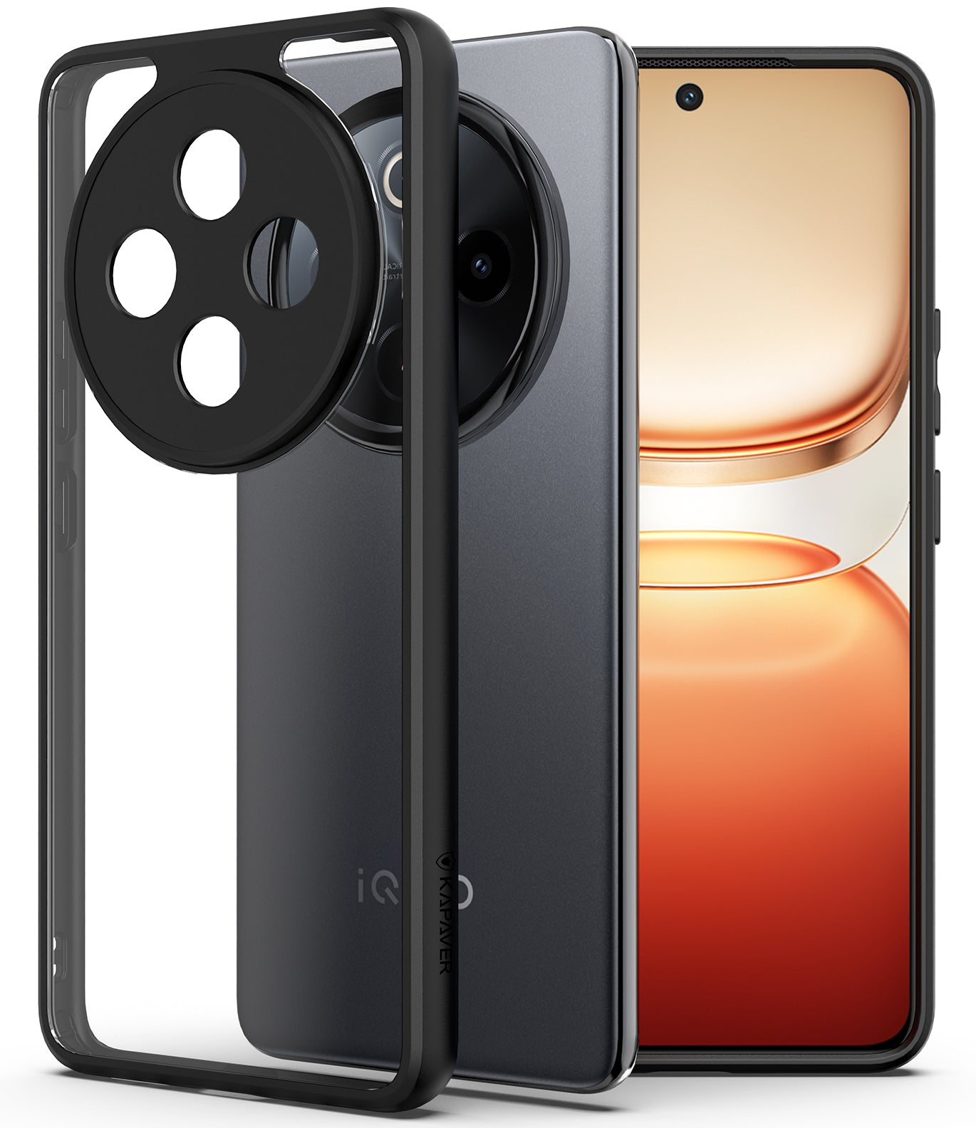 Best Vivo T4 5G Back Cover Case Hybrid Black