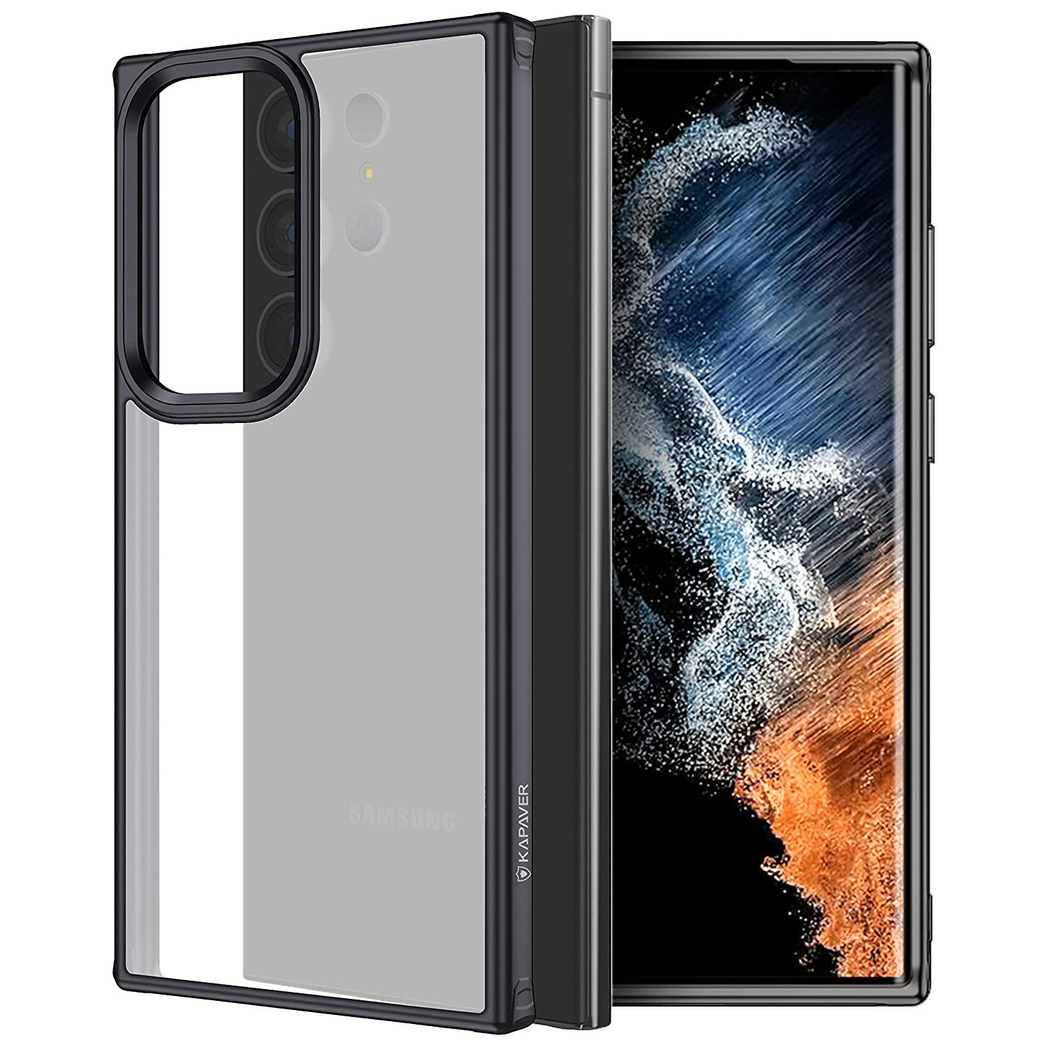 Samsung Galaxy S23 Ultra 5G Back Cover Case Hybrid Hazy Black