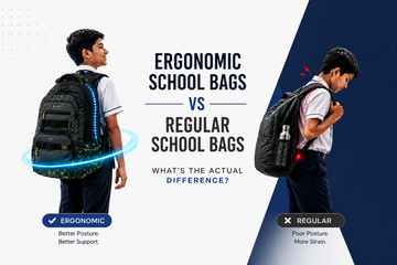 Ergonomic School Bags vs Regular School Bags — What's the Actual Difference?