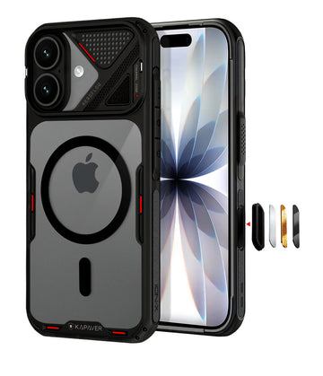 iPhone 17 Back Cover Case | iON-X Magnetic - Black