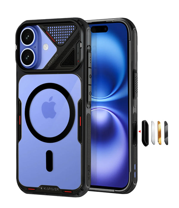 iPhone 16 Back Cover Case | iON-X Magnetic - Black