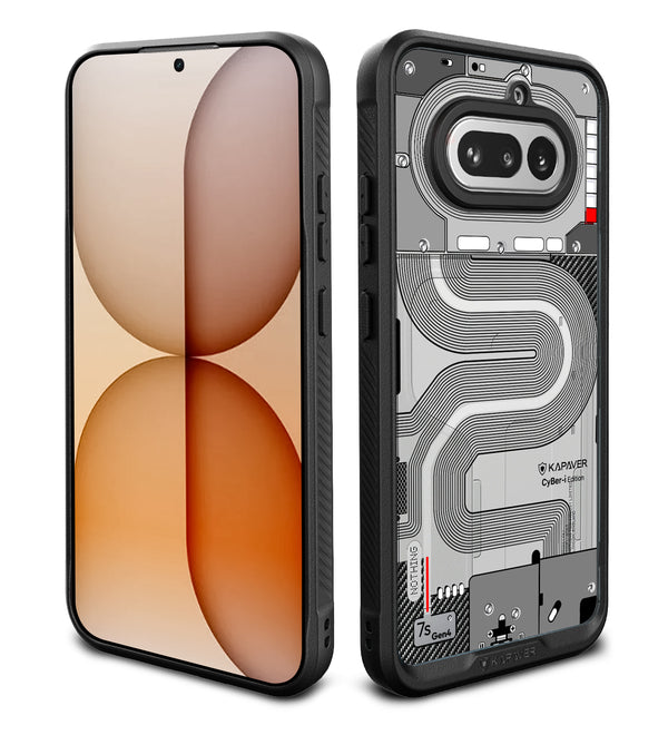 Nothing Phone 4a Back Cover Case | CyBer-i Edition - Black (01)