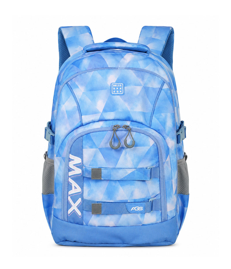 HELLO DRAGON AGS Kids School Backpack | Above 15Yrs - Light Blue (40L)