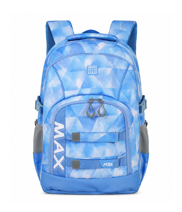 HELLO DRAGON by Kapaver AGS Kids School Backpack for Boys & Girls - Light Blue (40L)