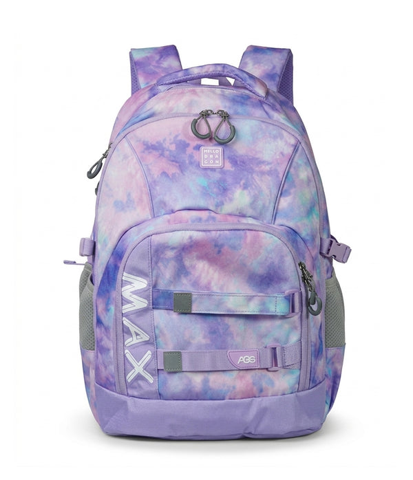 HELLO DRAGON by Kapaver AGS Kids School Backpack for Boys & Girls - Purple (40L)