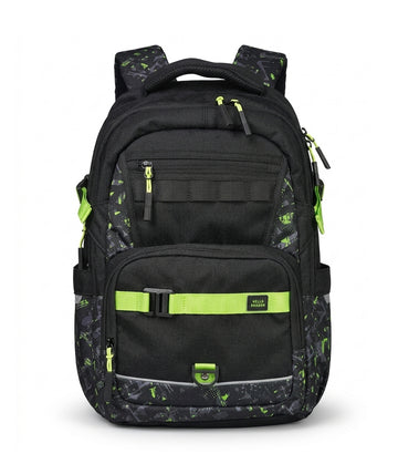 HELLO DRAGON AGS Kids School Backpack | Above 10Yrs - Black (30L)