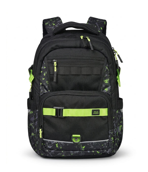 HELLO DRAGON by Kapaver AGS Kids School Backpack for Boys & Girls - Black (30L)