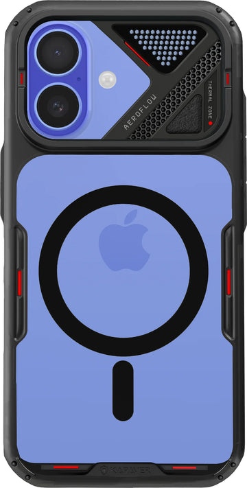 iPhone 16 Back Cover Case | iON-X Magnetic - Smoke Black