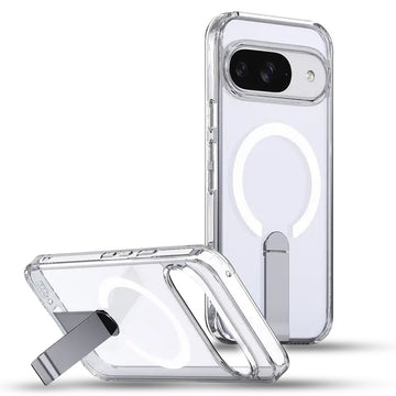 Google Pixel 9 Back Cover Case | Mag X With Kick Stand - Clear