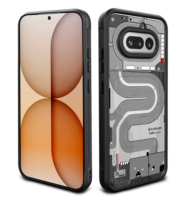 Nothing Phone 4a Back Cover Case | CyBer-i Edition - Black (01)