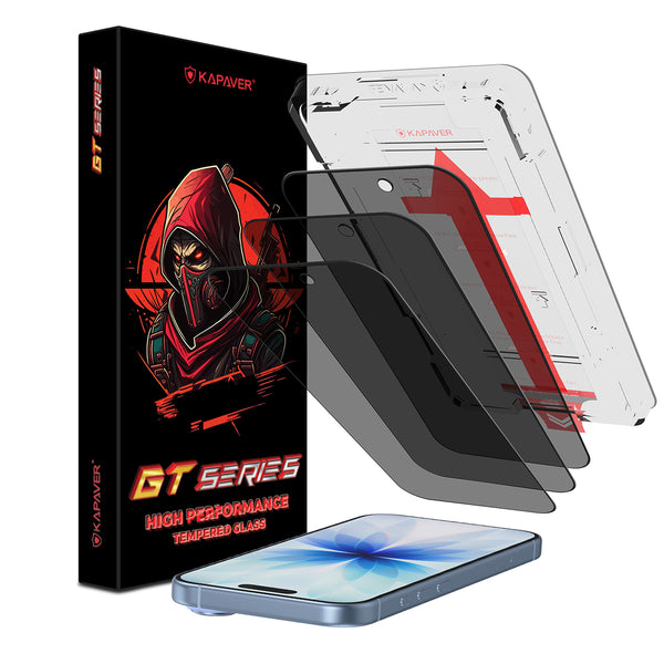 iPhone 17 Easy DO Tempered Glass Screen Protector Guard | GT Series (Privacy)- 3 Pack
