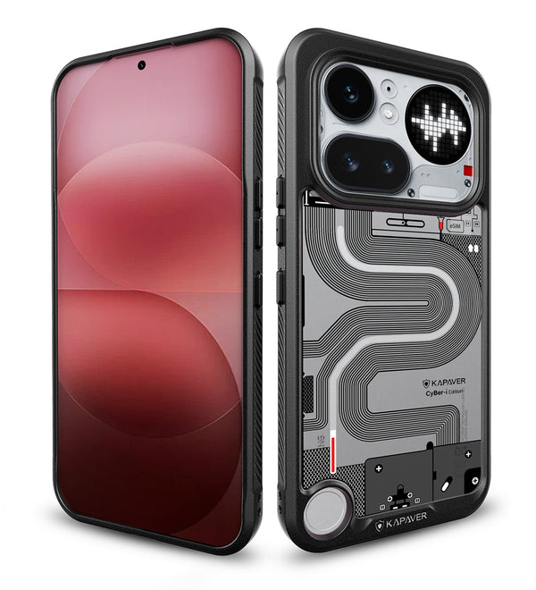 Nothing Phone 4a Pro Back Cover Case | CyBer-i Edition - Black (01)