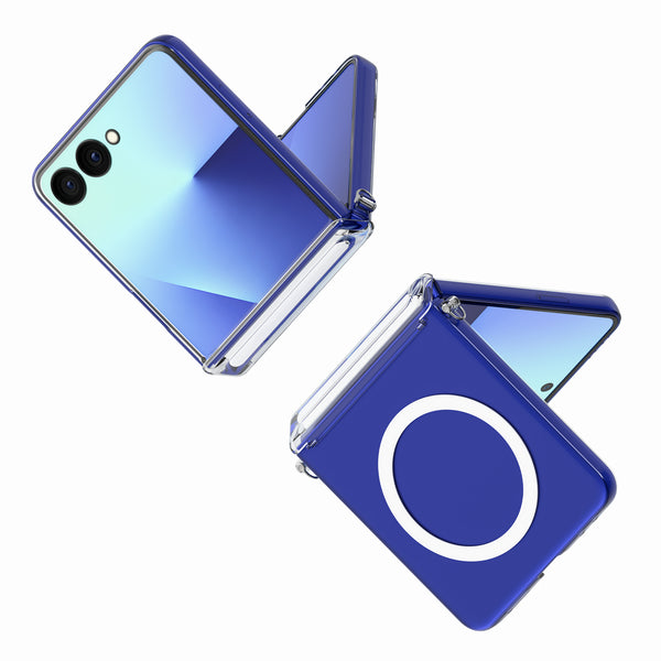 Samsung Galaxy Z Flip 7 Back Cover Case | Hybrid Hinge Mag-X - Crystal Clear